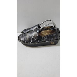 Alegria DEB-483 Womens Nursing Shoes Y.O.L.O. Black Size 38